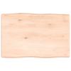 VidaXL Table Top Solid Oak Wood Untreated Matching Edge 363864