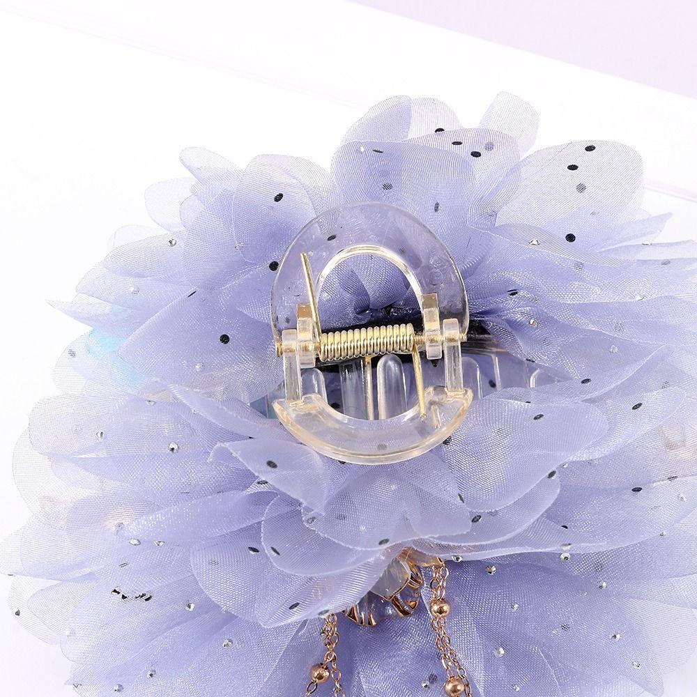 Tassel Shark Clip Sequin Hair Clip Temperament Hair Claw Clips  Women