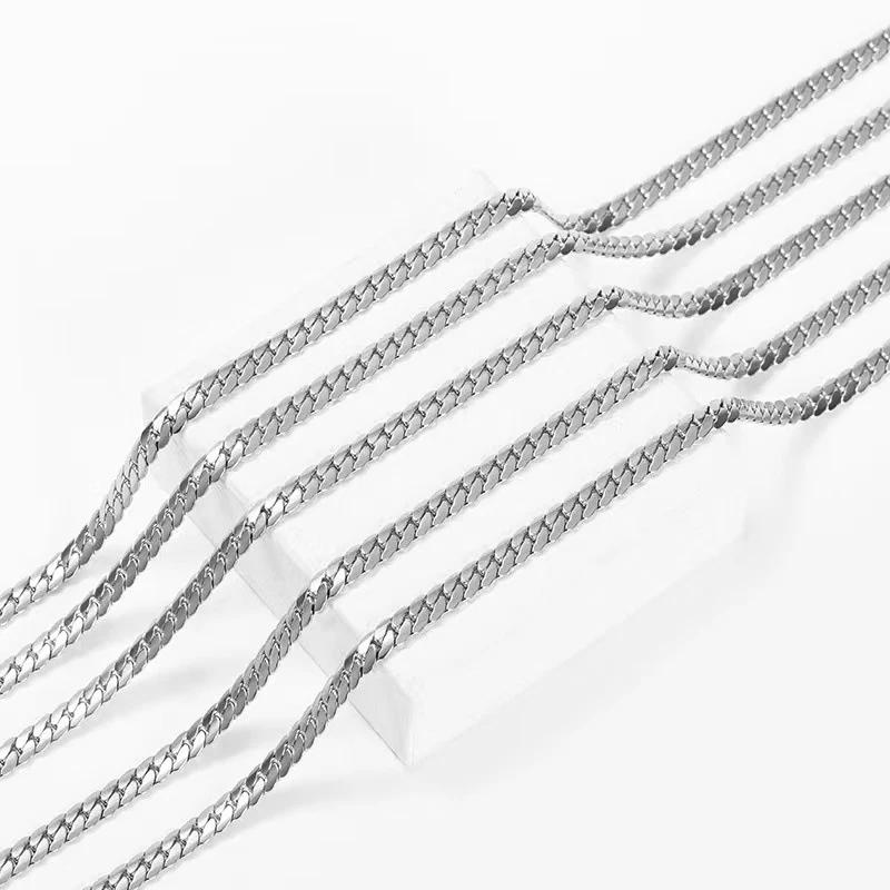 3-8MM Width Stainless Steel Chain Necklace For Men Women Gold Color High Quality Waterproof Choker Hip Hop Jewelry Gift