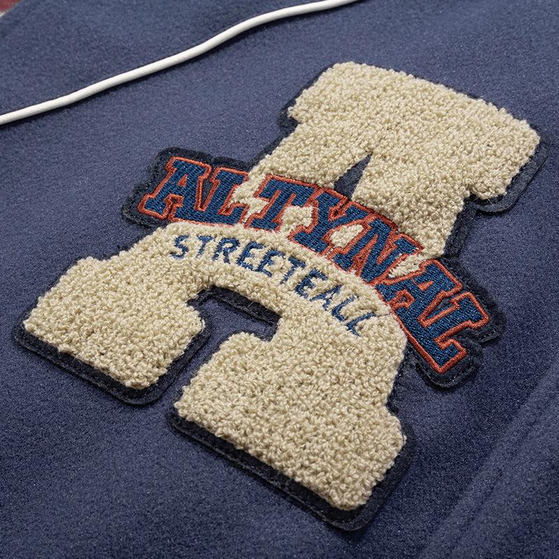 Trendige Marke Baseballuniform Herren Retro Amerikanische Jacke Locker Übergröße Paar Winter Baumwolle Baseball Herrenjacke