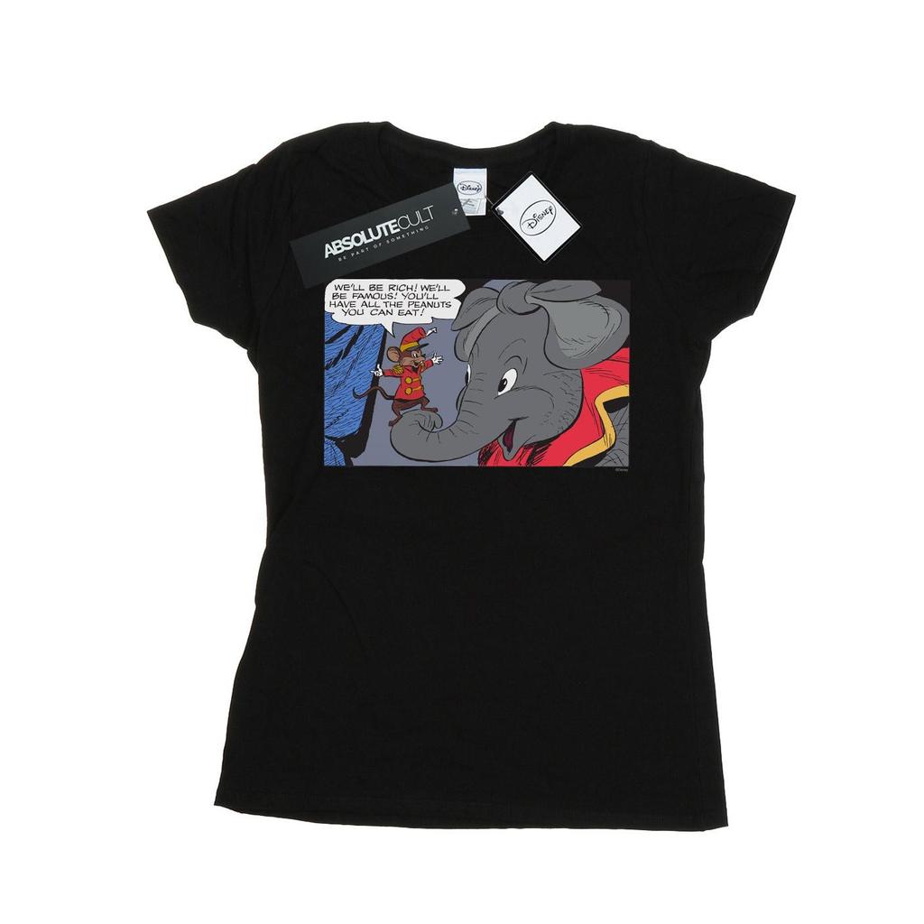 Disney Womens/Ladies Dumbo Rich And Famous Cotton T-Shirt