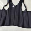 High Elastic Mesh Waistband Posture Corrector with 15 Bones and Zipper Hook Eye Closure – Tummy Control and Body Shaping Waist Cincher Vest