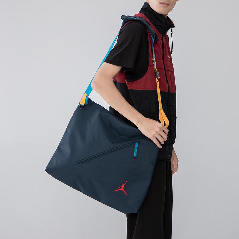 Jordan Printed Logo Polyester Messenger Bag Unisex bags Navy-Blue JD2143008GS-003