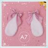 1Pair Bunny Ears Hair Clips Ribbon Bow Hair Clip Costume Headwear Cosplay