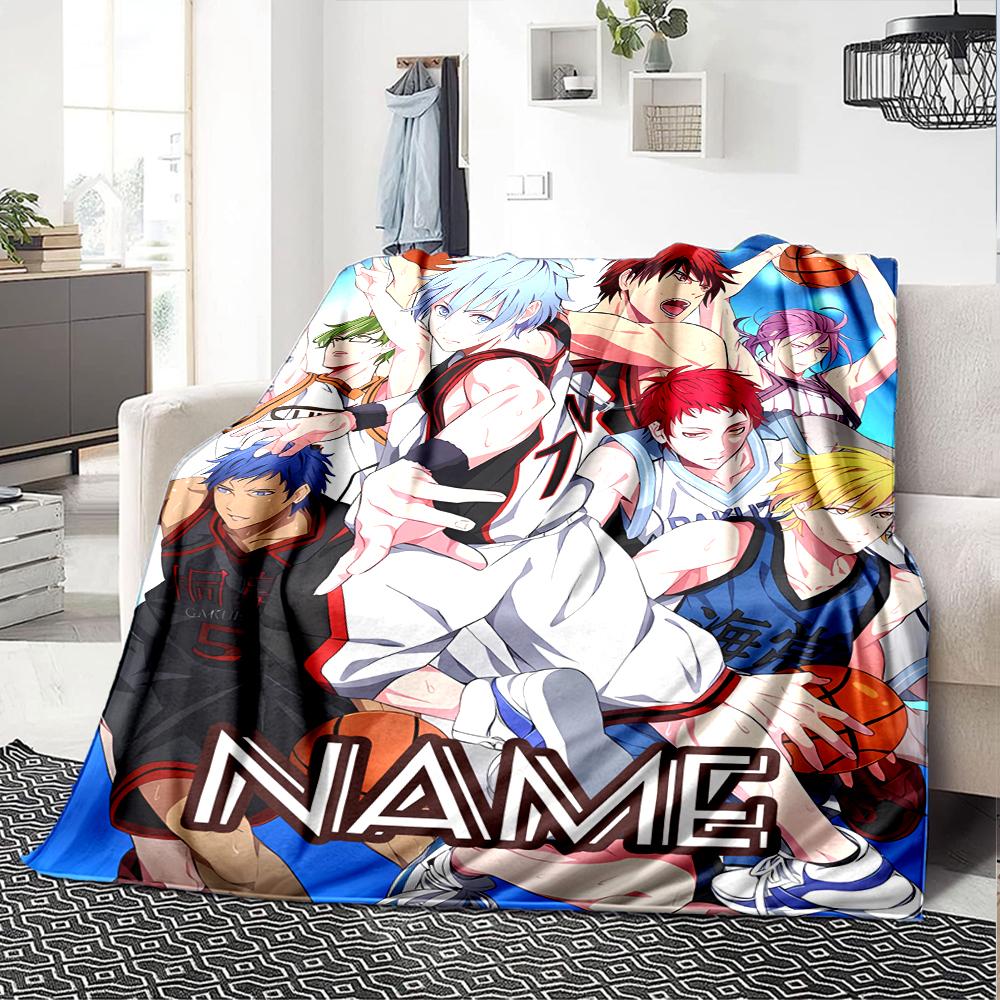 Customiz Name Personality Kuroko's Basketball Blanket Soft &Warm Sofa Office Bed Travel Lunch Break Blanket, Gift Suitable All Seasons