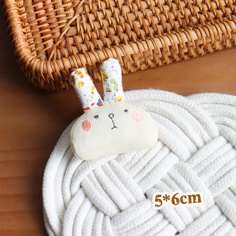 Korean Floral Rabbit & Cartoon Animal Hair Clip for Kids' Clothing Accessories