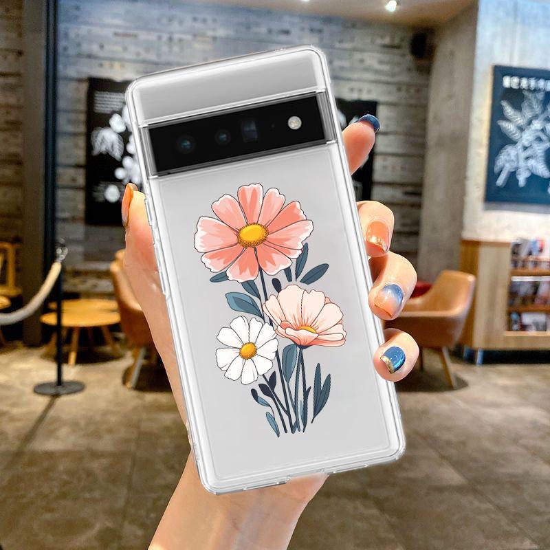 For Google Pixel 10 Pro 10A Phone Case Pixel 9 Pro XL Pixel 8 Pro 9A 8A 7A 7 6A 6 Pro Soft TPU Cover Cute Cartoon Candy Painted