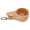 Wooden Cup Finland Style Handmade Natural Portable Mug Drinking Cup for Coffee Tea Milk
