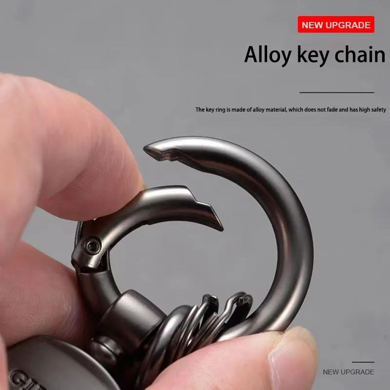 Car Tumbled Leather Keychain Alloy Keyring Pendant For VW GTI Polo Golf Passat B8 Tiguan Jetta T-ROC Touareg ID.3 Arteon CC B6. JJ2