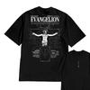 2026 Evangelion Moda Gráfica Camiseta de Algodão Oversized Unissex Y2k Roupas de Anime Homem Pai-Filho Gola O Pescoço Vendendo Popu...
