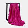 90Cm Solid Colors Neckerchief Hijab Scarf For Women Silk Satin Headband Hair Scarves Female Square Shawls Head Scarfs For Ladies