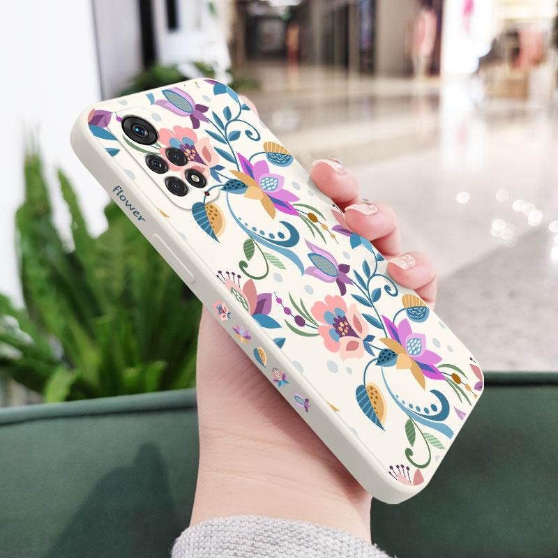 Sweet Flowers Phone Case For Xiaomi Redmi Note 14 13 12 12S 11 11S 11T 10 10A 10T 10S 9T 9 8 7 Pro Plus 10C 9A 9C 9T 4G 5G Cover