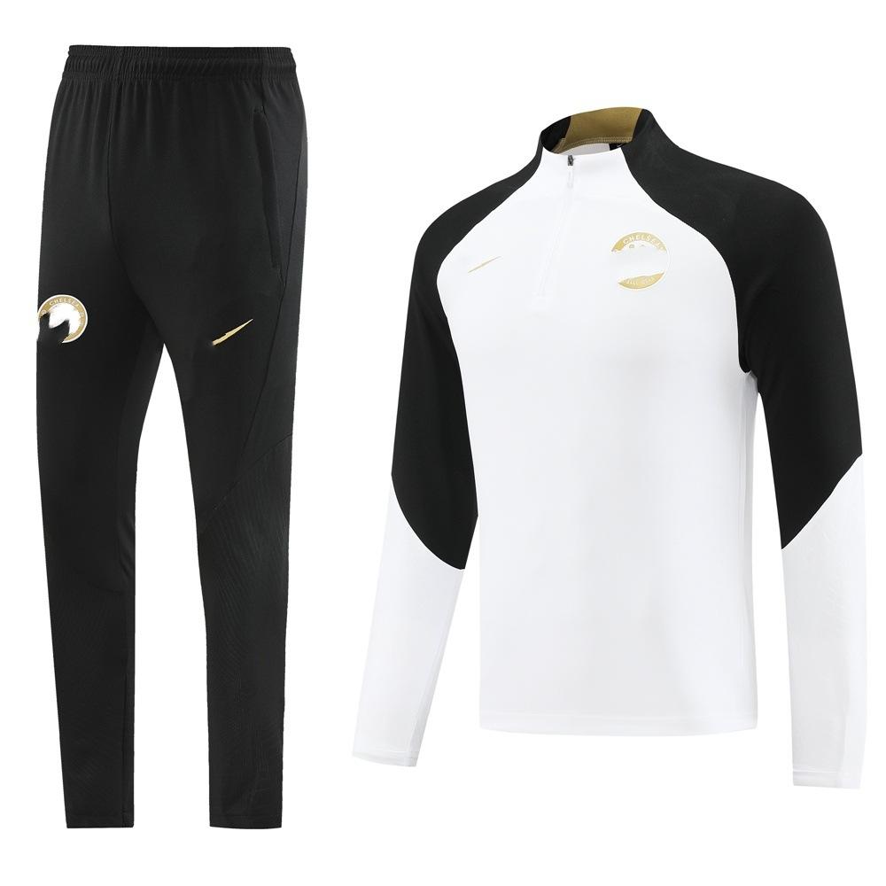 Half-Pull Long-Sleeved Set, Football Jersey, Training Jersey, Appearance Jersey, Casual, Breathable, Comfortable And Fashionable