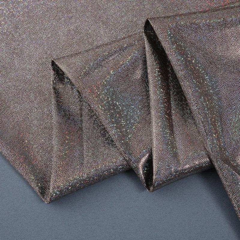 

Широкая 145см Лазерная Иридирующая Глянцевая Ткань с Золотым Тиснением DIY Ослепительная Блестящая Позолоченная Рубашка Костюм для Сцены Ночного Клуба 1Yard