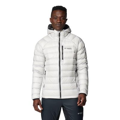Arctic Crest Down Hooded Jacket, Mens Grey Jacket