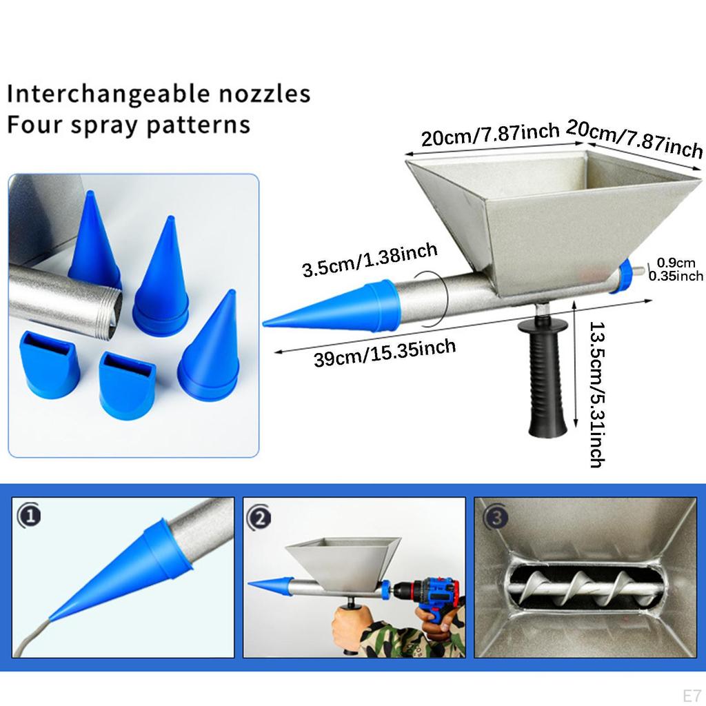 , Reusable And Portable 3-nozzle Electric Grouting Machine for Cement, Ideal Masonry Work