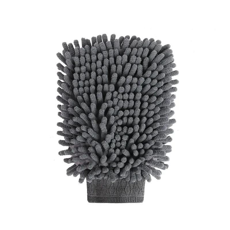1/2pcs Microfiber Car Wash Gloves Auto Single-Side Ultra Absorbent Wash Car Sponge Scratch Free Microfiber Car Cleaning Tool