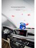 Solar-Powered Rotating Car Perfume with Double Ring Design