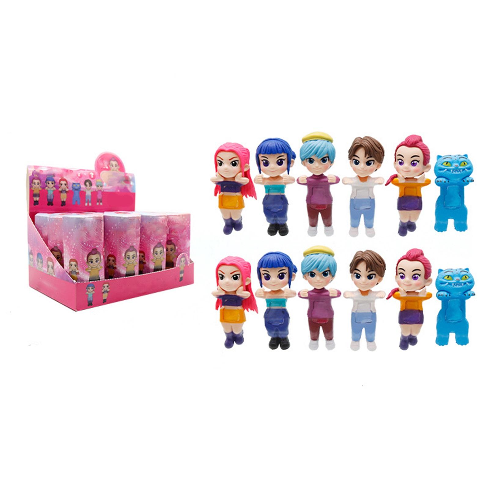 

12 Pc Handmade Series Peripheral Dolls Set Model Ornaments One Size