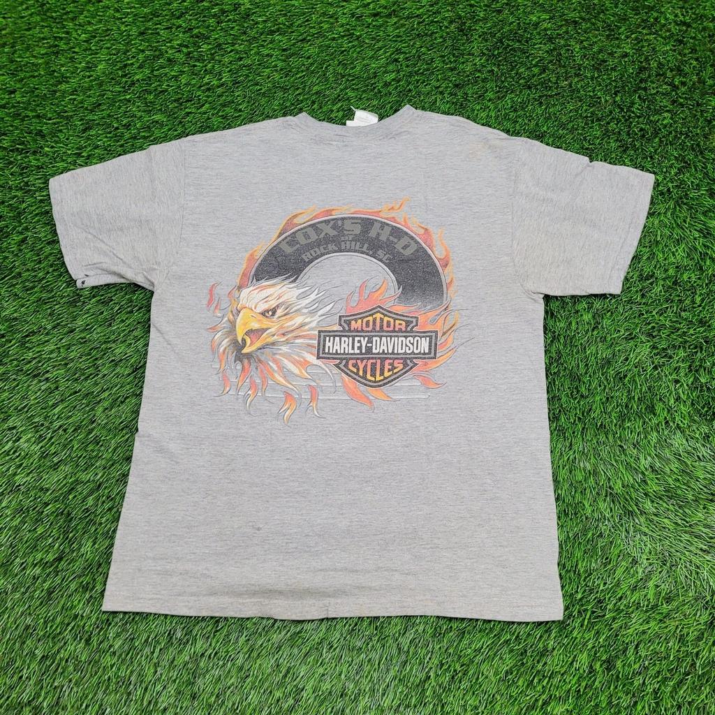 Vintage Harley Davidson Shirt M 20x24 Coxs Rock-Hill USA Y2K