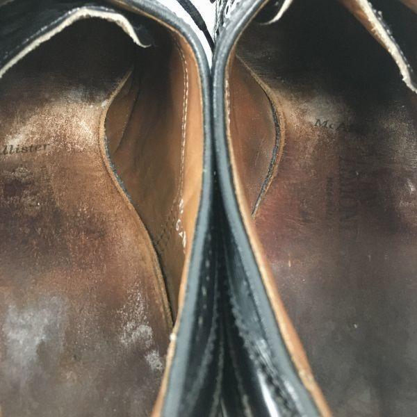 Allen Edmonds McAllister Vintage Full Brogue Wingtip Shoes Black Size 11.5D / 28.5-29.5cm Men's(USED)