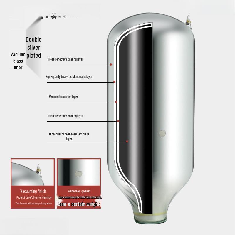 Large Capacity Stainless Steel Teapot & Thermos for Student Dorms