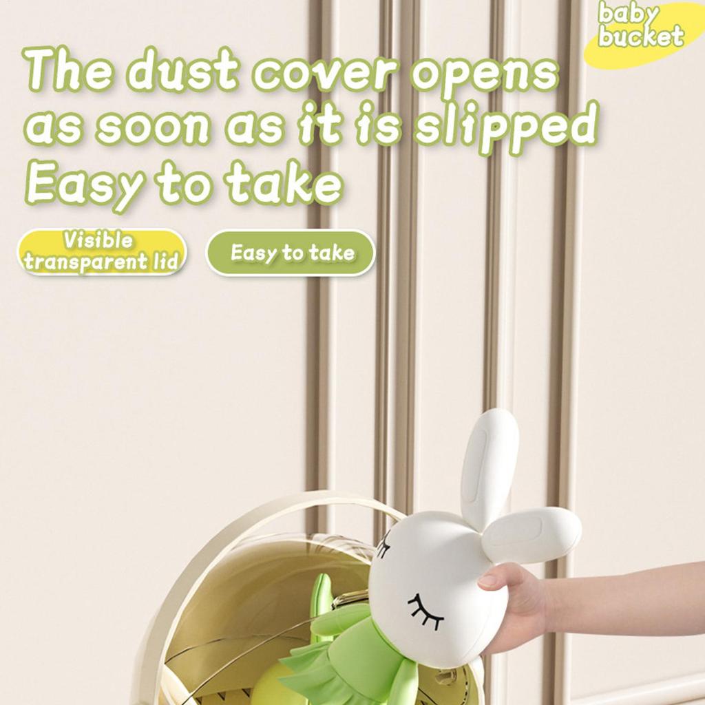 Doll Storage Box Toys Organization Plush Toy Storage Tube Transparent Plastic Stuffed Storage Cylinder with Lid Home Decor