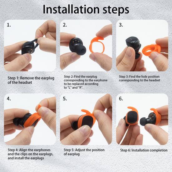 10 Stück Ohrstöpsel-Polster, perfekt passend, schmutzabweisend, rutschfest, aus Silikon, für kabellose Sennheiser MOMENTUM True Wireless 3 Kopfhörer