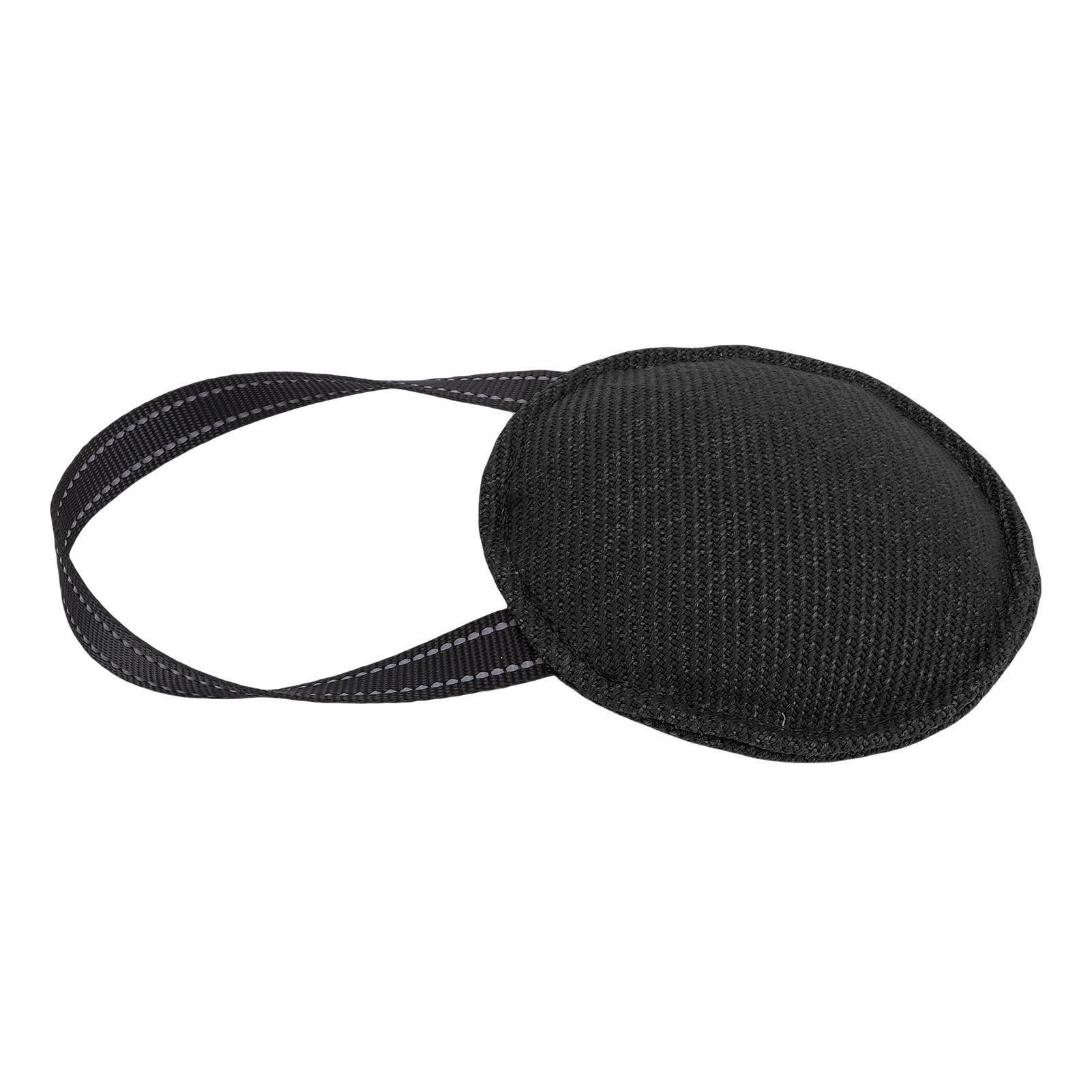 

Dog Tug Gear Multi Layer Cotton Sewing Interactive Round Bite Pillow with Handle for Dog Training