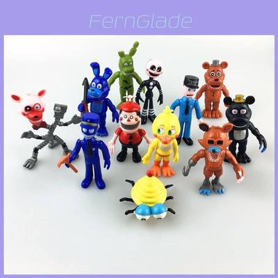 12 szt./zestaw Five Nights At Freddy's Lalka Niedźwiedź Figurki Akcji Kolekcja Zabawek Dla Fanów