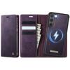For Samsung Galaxy S23+ Case CASEME C49 Compatible with MagSafe RFID Blocking Detachable Wallet Leather Phone Cover