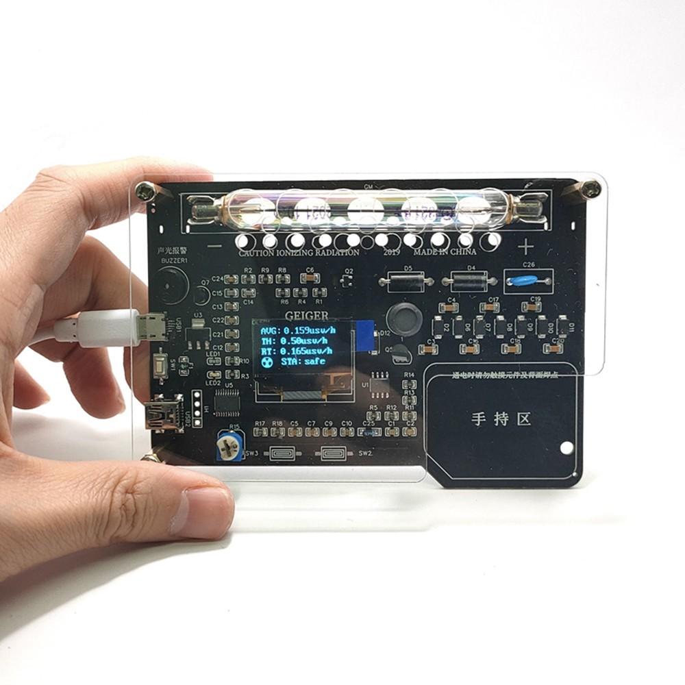 DIY Geiger Counter Kit Module Nuclear Radiation Detector with OLED Display