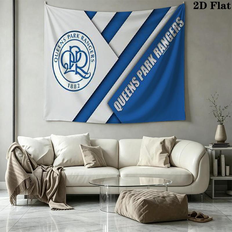 Queens Park Rangers Wandteppich Ästhetischer Wandbehang Bedruckte Stoffdecke Dekorative Wandteppiche für Schlafzimmer Wohnzimmer Heimdekoration