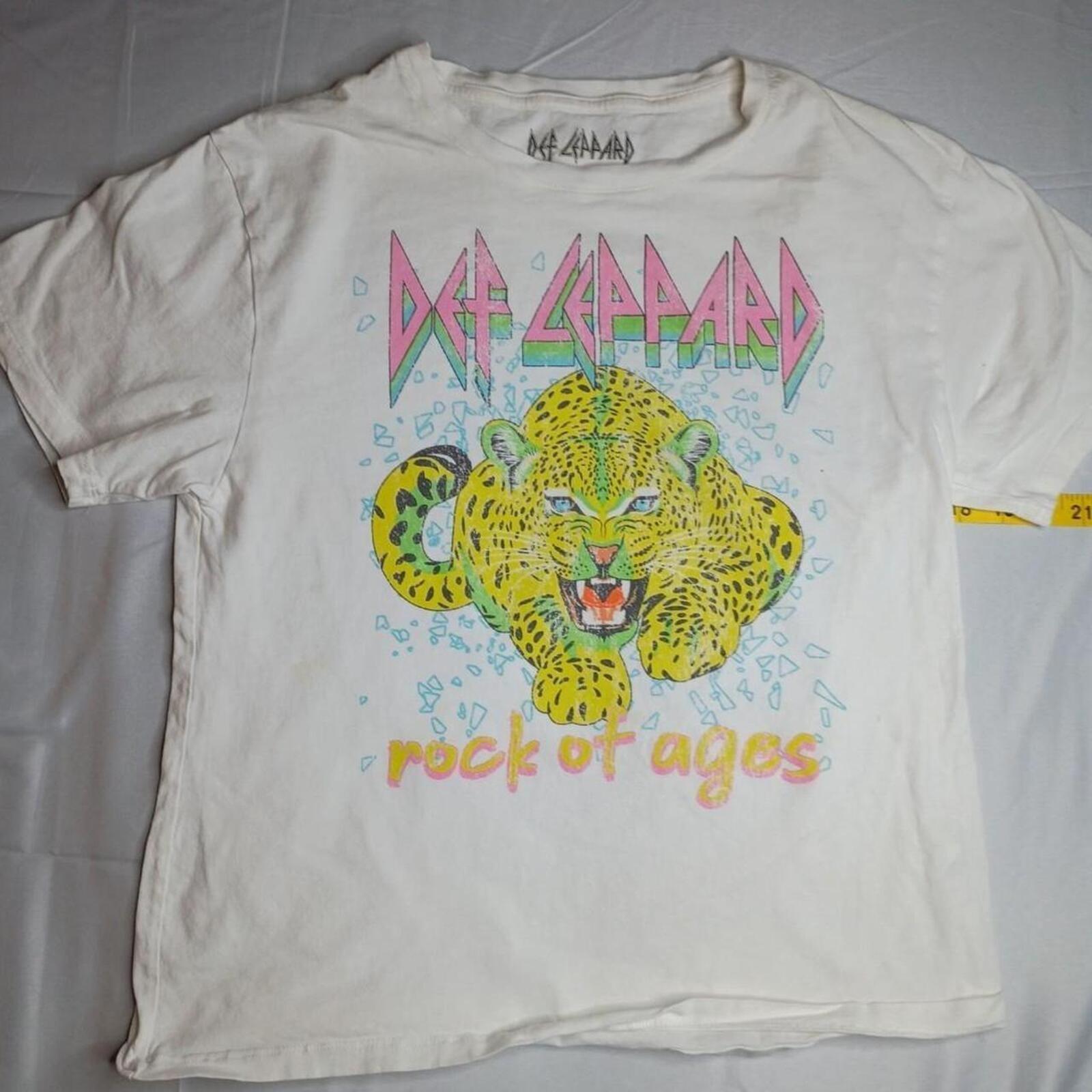 

Def Leppard Rock of Ages white t-shirt Size S #rock #bandtee 5XL різнокольоровий