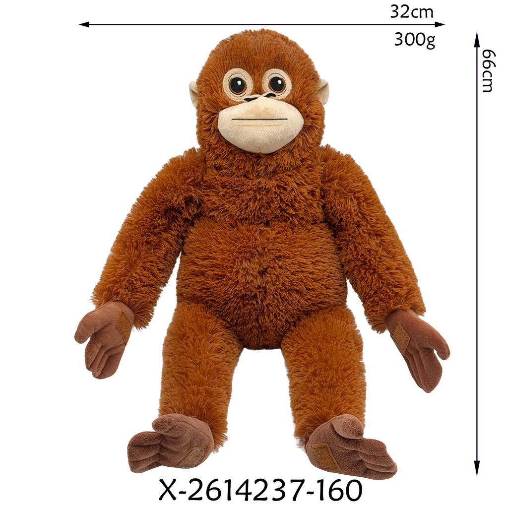 New Funny 40-66Cm Cartoon Gorilla Plush Toy Chimpanzees Monkey Soft Stuffed Doll Backpack Car Bag Room Decor Bg Gift