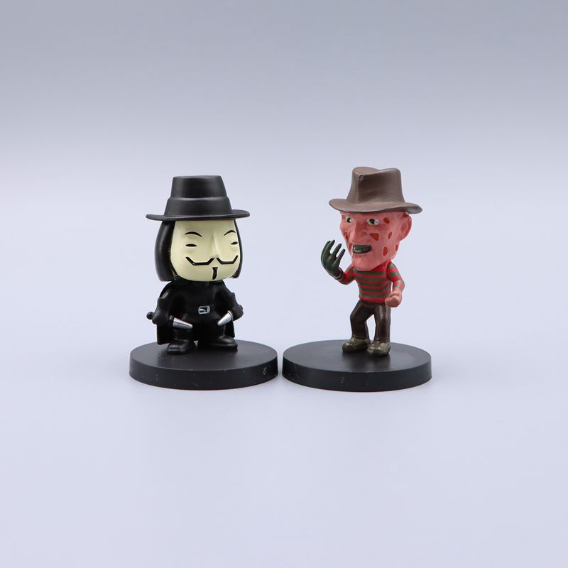 10Pcs Anime Figure The Nightmare Sally Skellington Jack Action Figure Toys Christmas PVC Model Vinyl Figurine Halloween Gift