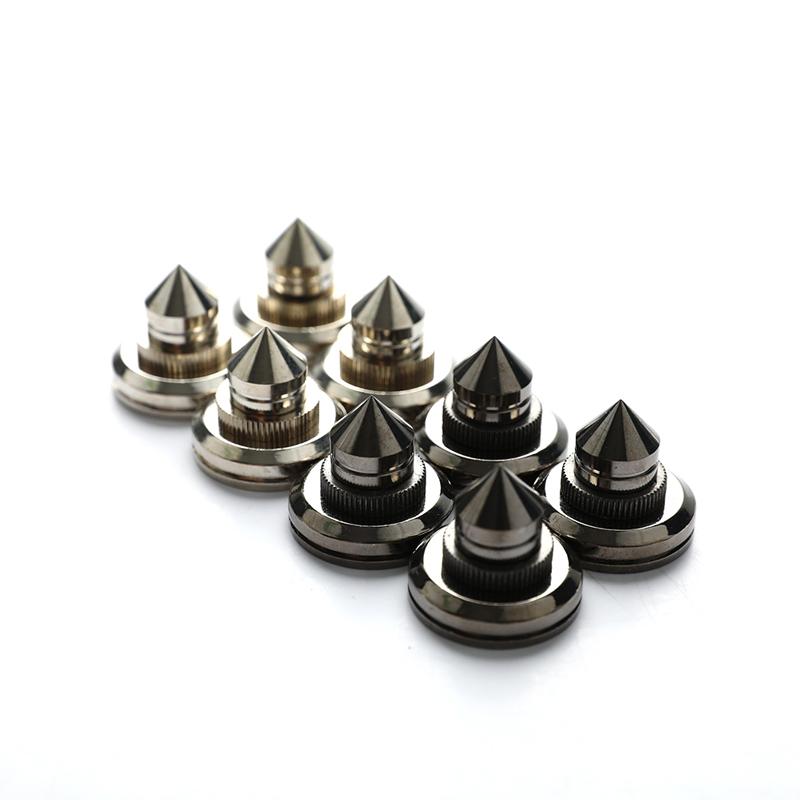 4 Set Lautsprecher Stand Fuß Pad Kupfer Lautsprecher Box Spikes Kegel Boden Fuß Nagel