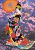 Epoch Jigsaw Spring Cherry Blossoms Includes and Score Ticket 300-Piece Puzzle, Illustration/Art, (26x38cm), 26-344s, Glue, Spatula,