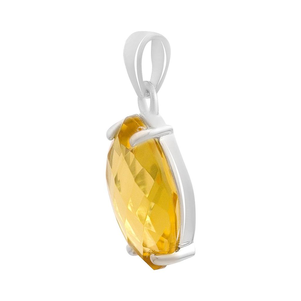 Silver Pendant with Citrine Nano 4.75ct (2170464)