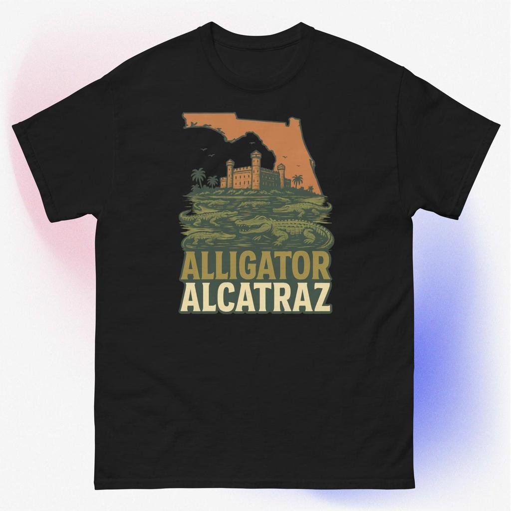 Alligator Alcatraz - Florida Design 3 - Unisex Short Sleeve T-Shirt