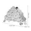 Napkin Holder European   Metal Hollow Flower Pattern Paper Tissue Holder Freestanding Paper Napkin Dispenser