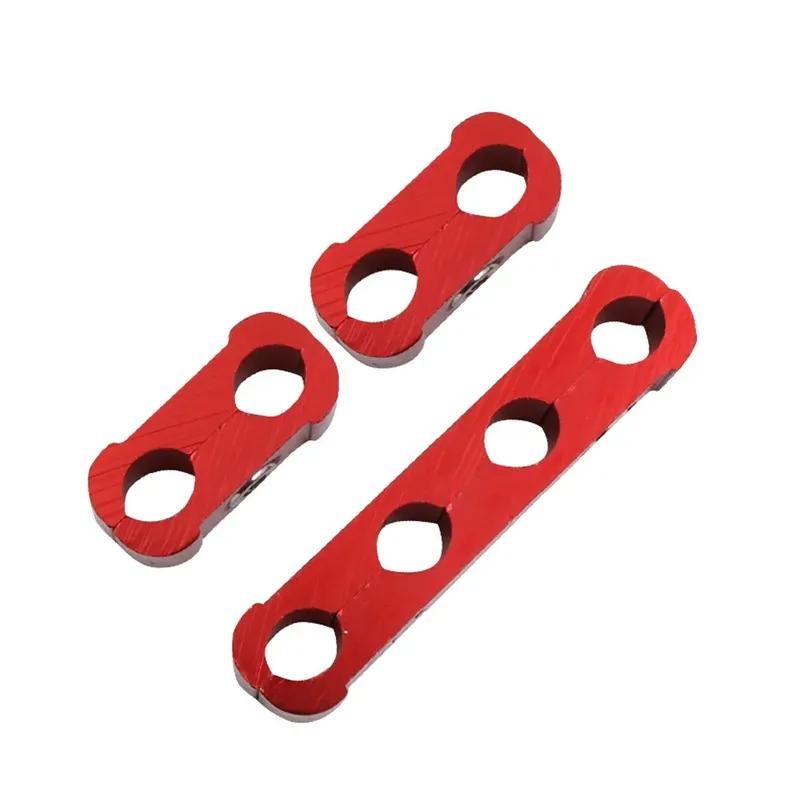 Universal 8/9/10mm Aluminum Car Spark Plug Wire Separator Mulitp-Color Spark Wire Line Clamp Auto Engine Modified Accessories