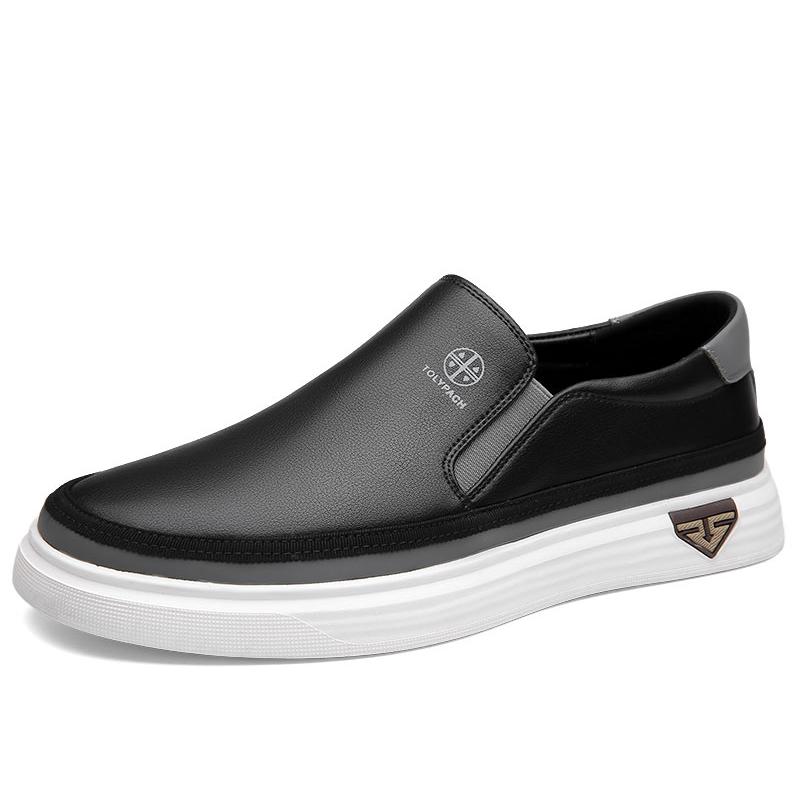 Fashion Brand Men Casual Leather Shoes Fashion Flat Designer Handmade Moccasins Loafers High Quality  Lazy Shoes Comfort Business Shoes