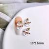 10Pcs Cute Christmas Nail Art Decoration Mini Nail Parts Accessories Nail Art Ornaments  Women