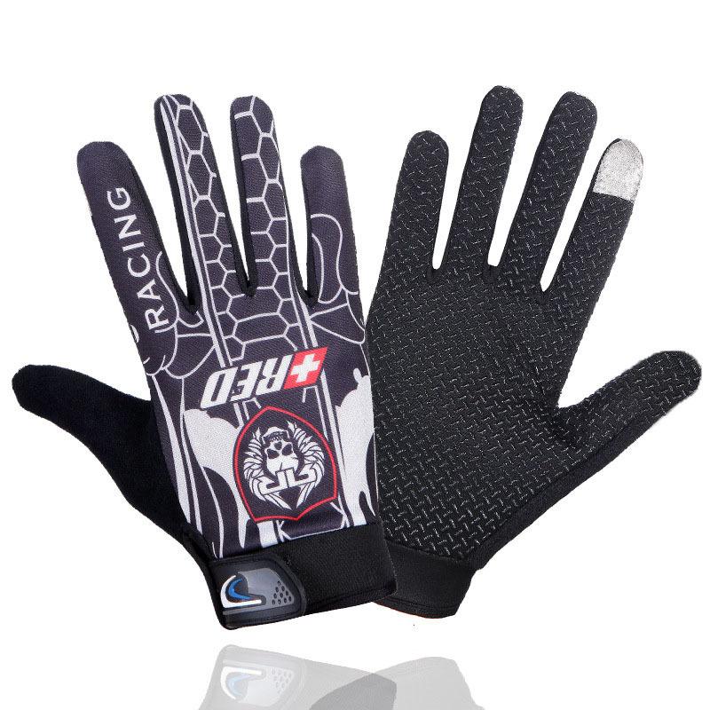 Cycling Gloves Men and Women's Spring Outdoor Sports Frisbee Cycling Breathable Sun Protection Non-slip Long Finger Touch Screen Thin Gloves