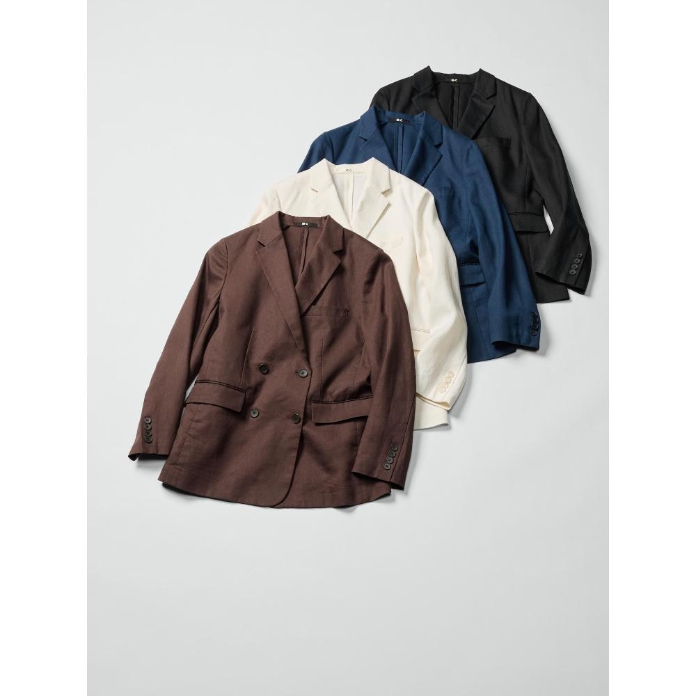Uniqlo Japan Premium Linen Jacket Relaxed Fit