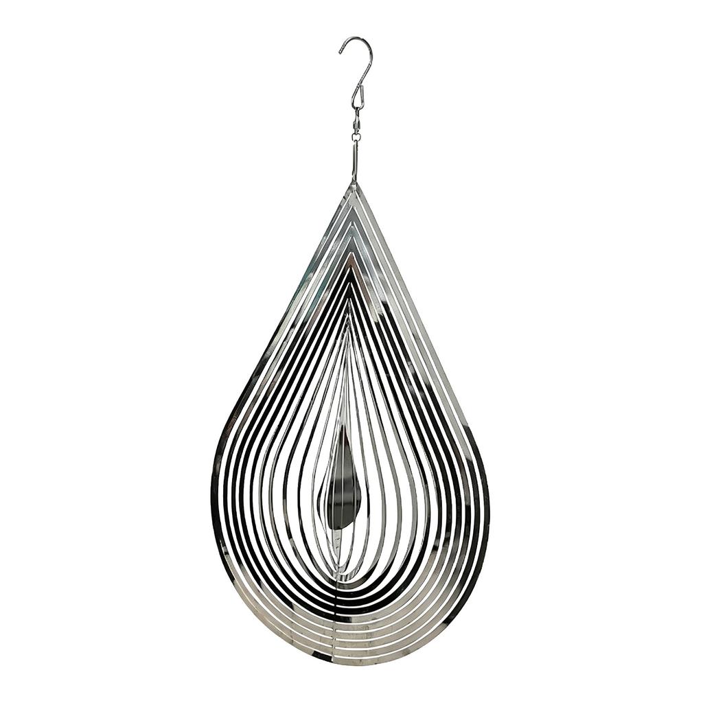 Metall-Windspiel für den Außenbereich, hängende Gartendekoration, Edelstahl-Terrassen-Hof-Ornament mit Haken für den Innen- und Außenbereich, Kreatives Geschenk
