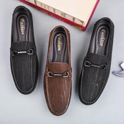 Causal Leather Men Shoes Formal Mens Loafers Moccasins Soft Breathable Slip On Boat Shoes Leisure Walk Italian New Driving Shoes