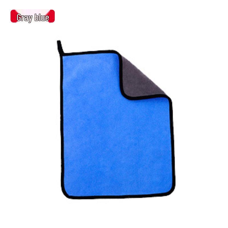 Double-Sided Lint-Free Car Wash Towel - Thick, Absorbent Cleaning Rag for Cars, Pets, and Home Use