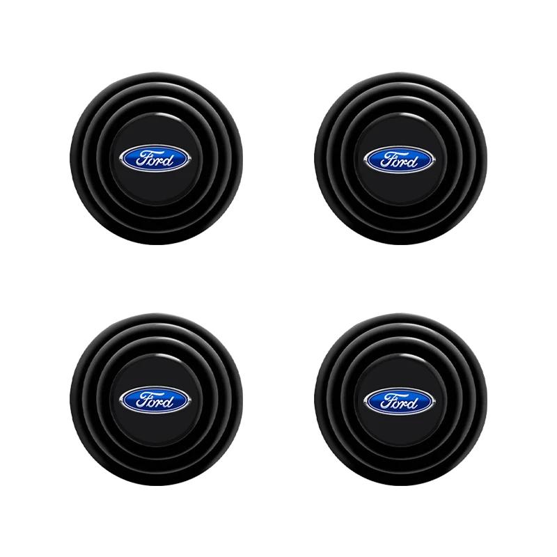 Car Sticker Hot For Ford Car Door Shock Absorber Cushion Shockproof Pad Car Accessories For Ford Fiesta MK7 Mondeo MK4 ST Focus